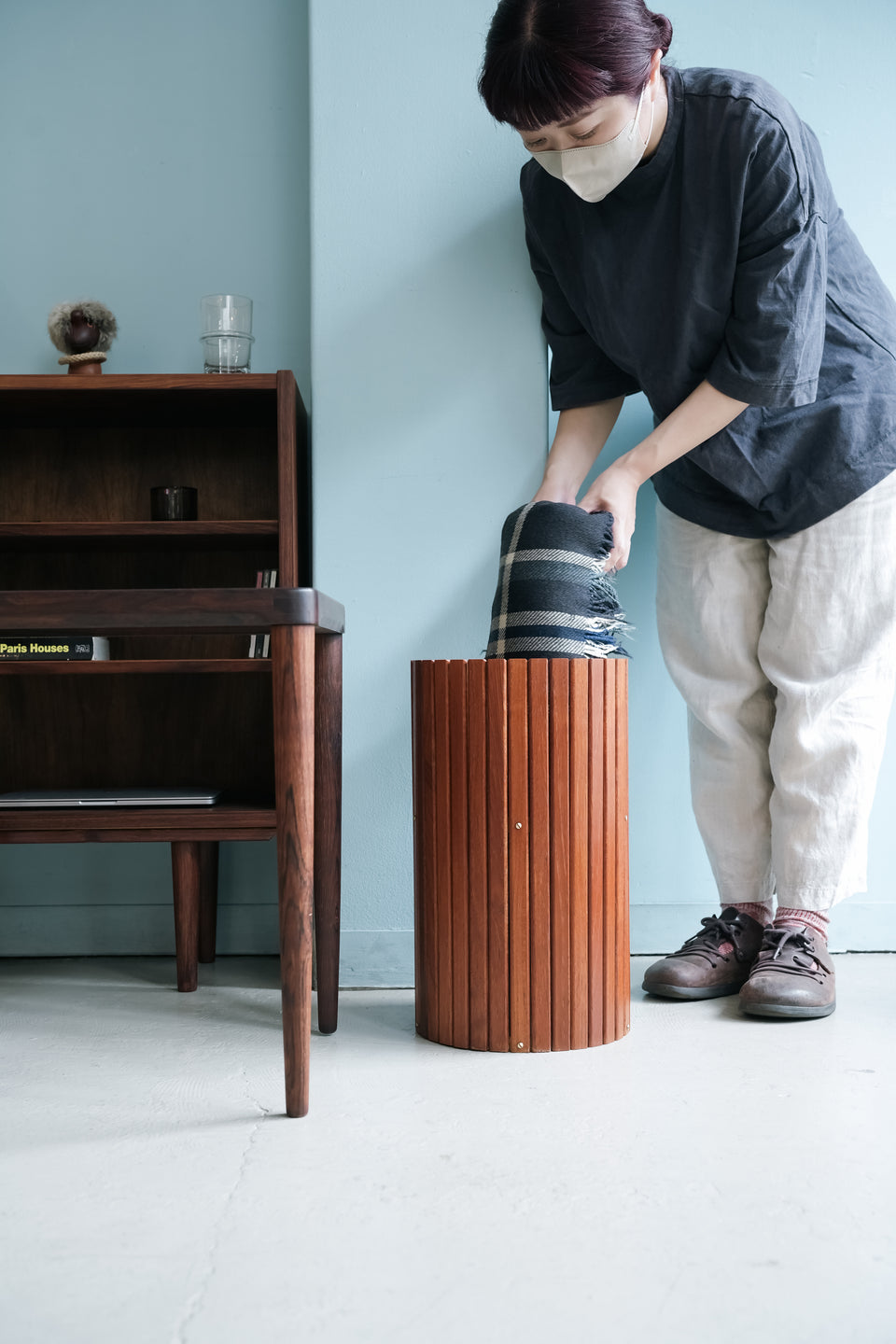 Danish Vintage Slat Teak Plant Stand/デンマークヴィンテージ プラントスタンド チーク材