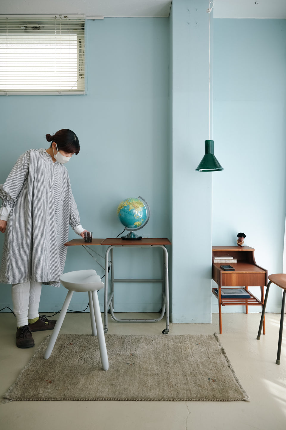 Esselte Combi Globen Globe Lamp/ヴィンテージ 地球儀ランプ デンマーク語