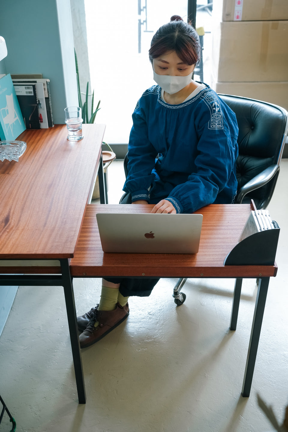 Euro Midcentry Vintage L-shape Desk/ヨーロッパヴィンテージ デスク ミッドセンチュリー