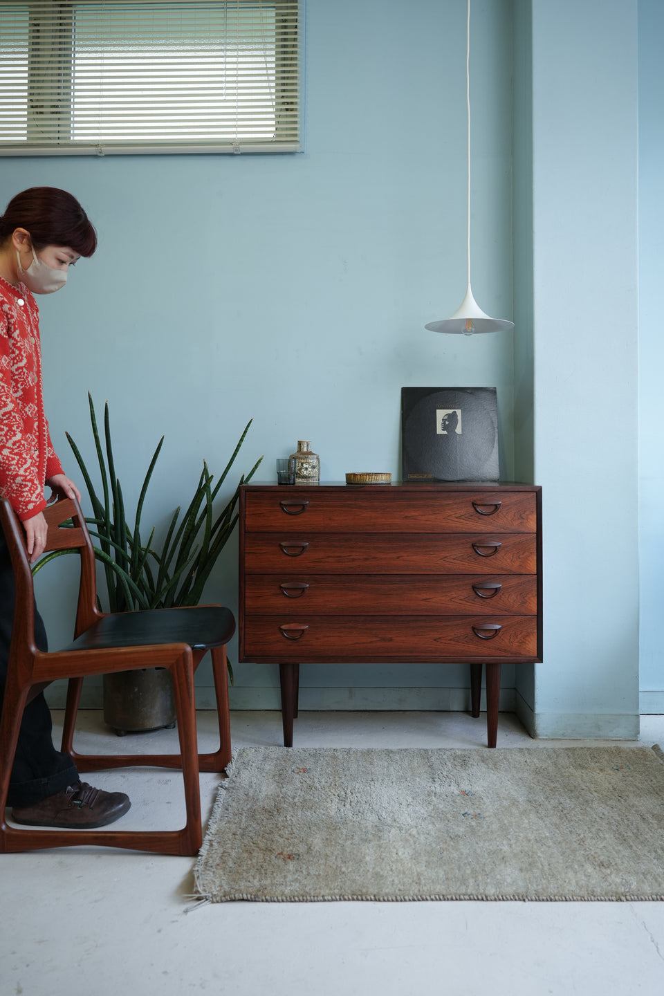 Feldballes Møbelfabrik 4Drawer Chest Kai Kristiansen Rosewood/カイ・クリスチャンセン 4段チェスト ローズウッド デンマークヴィンテージ 北欧家具