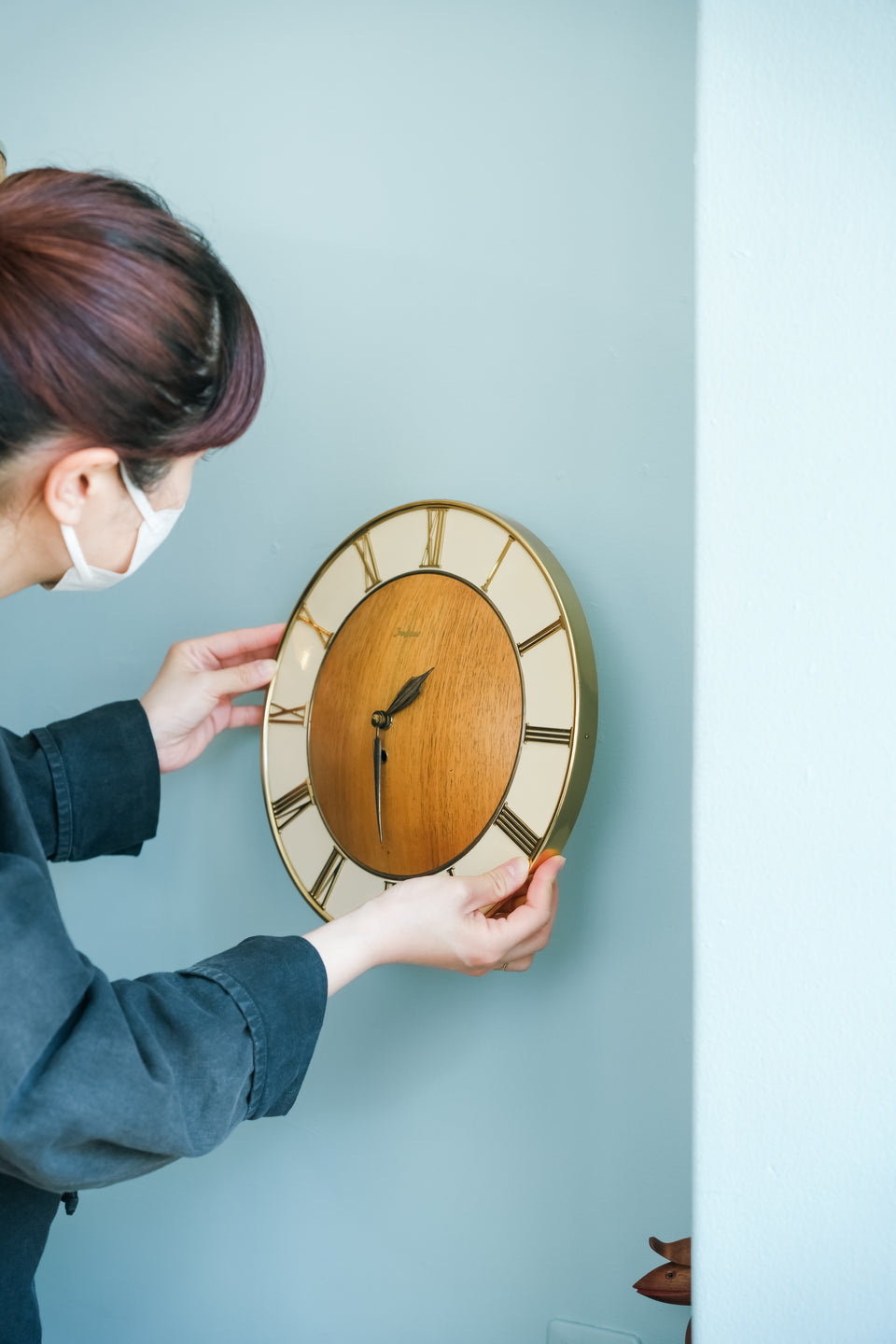Germany Vintage JUNGHANS Wall Clock/ドイツヴィンテージ ユンハンス 掛け時計 チーク材