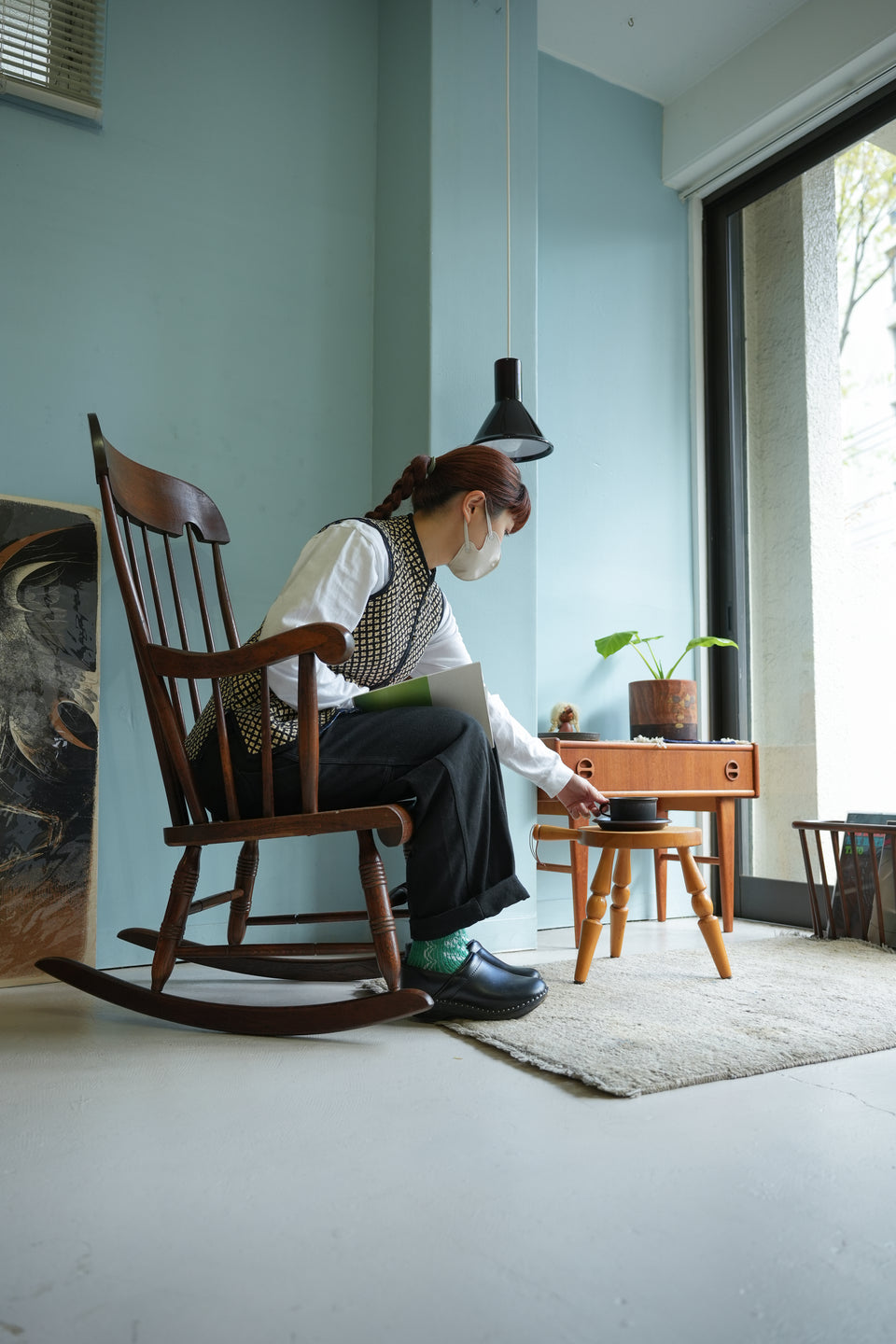 HIDA Rocking Chair Japanese Modern/飛騨産業 ロッキングチェア 穂高 キツツキマーク