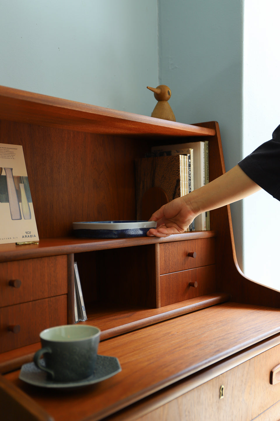 Hanbjerg Møbelfabrik Writing Bureau with Mirror Danish Vintage/デンマークヴィンテージ ライティングビューロー ドレッサー ミラー付き 北欧家具