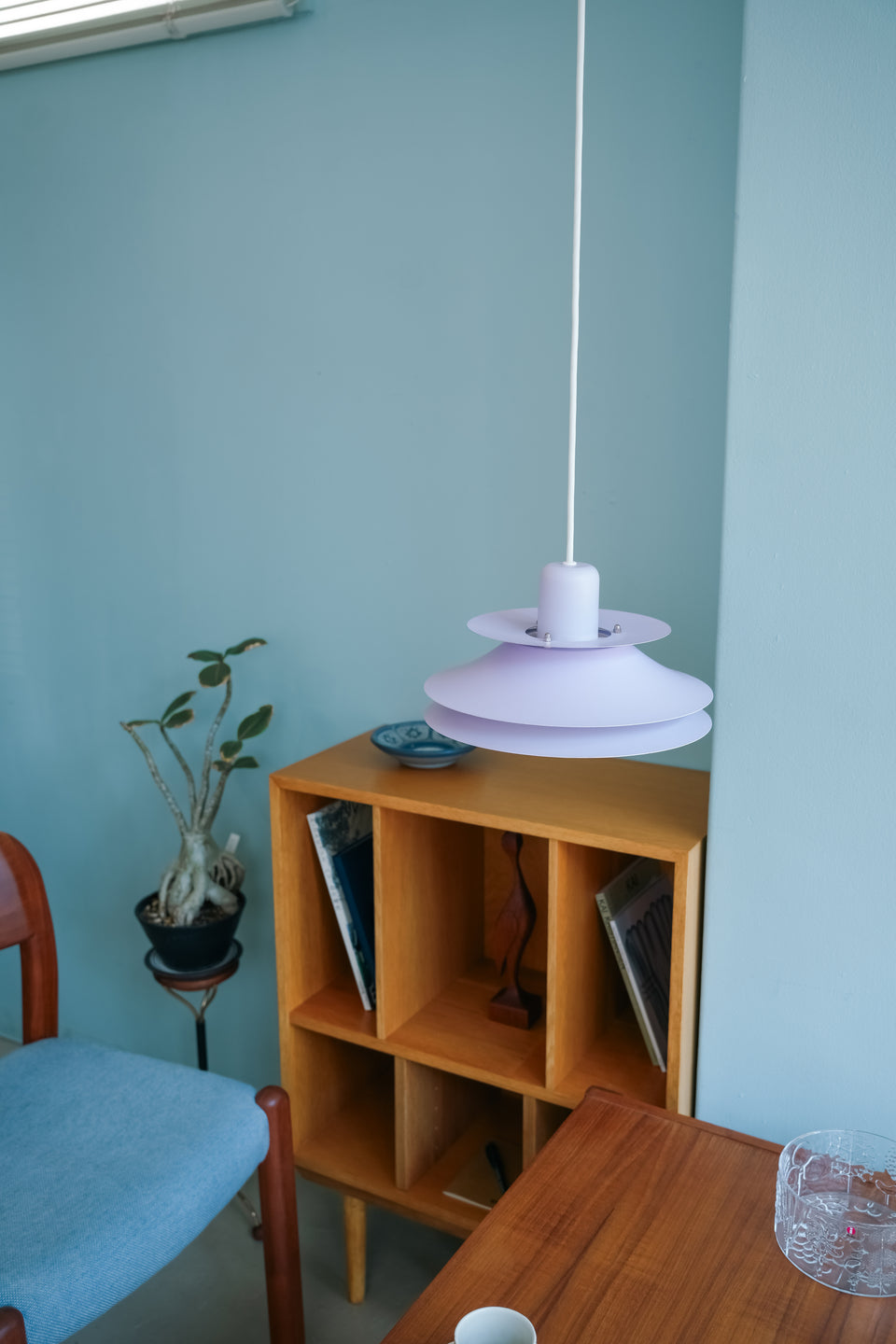 Horn Pendant Light Type753 Purple/デンマークヴィンテージ ホーン ペンダントライト 照明