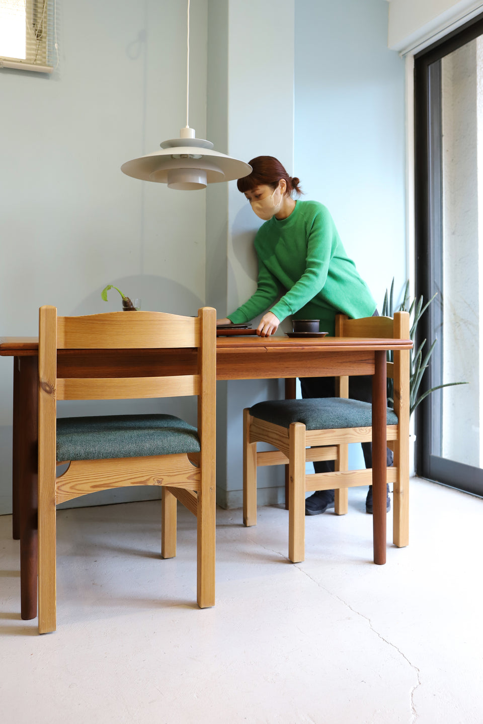 Draw Leaf Extension Dining Table Danish Vintage/デンマークヴィンテージ ドローリーフ エクステンション ダイニングテーブル 北欧家具
