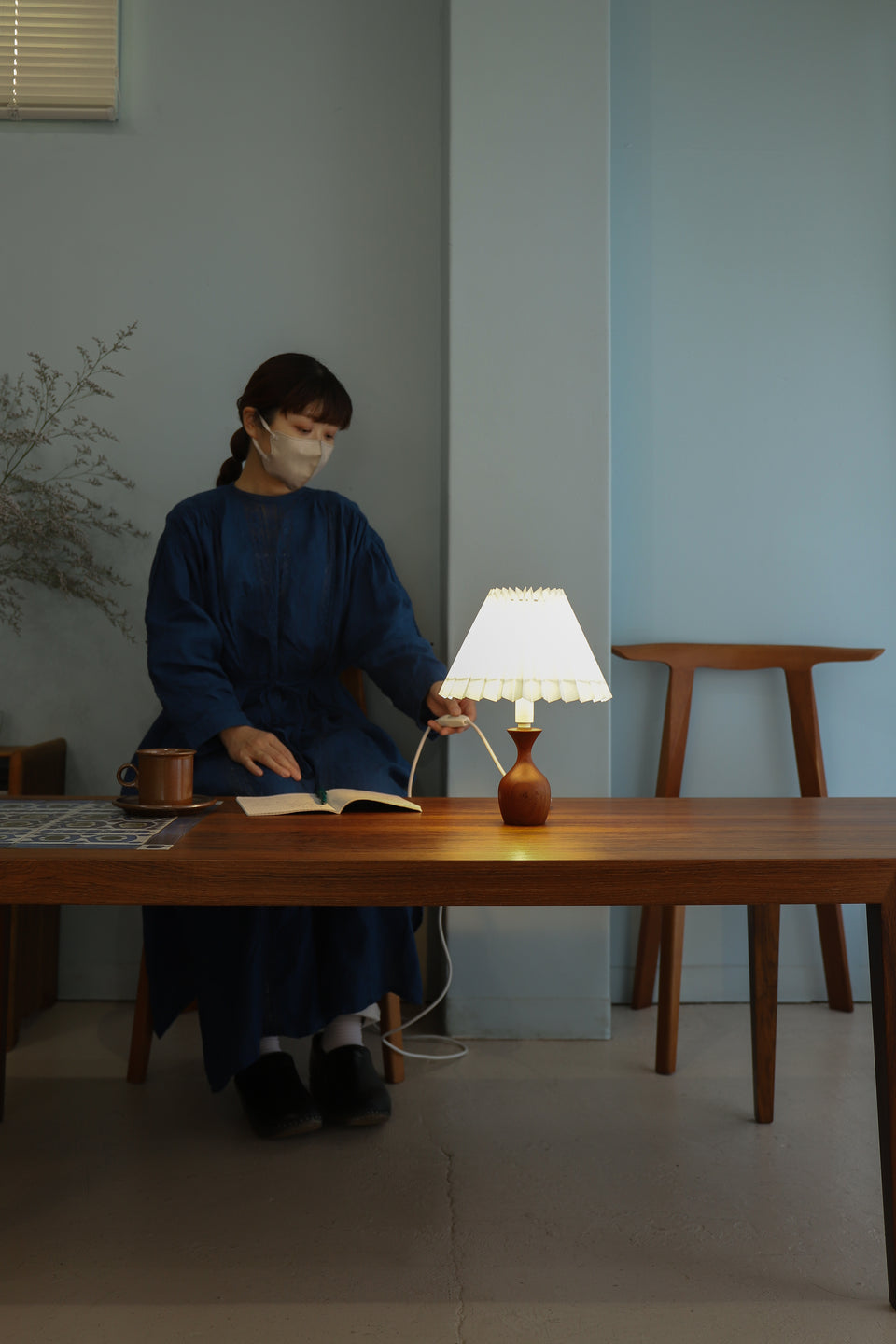 Small Table Lamp Teakwood Danish Vintage/デンマークヴィンテージ テーブルランプ チーク材 間接照明 北欧インテリア