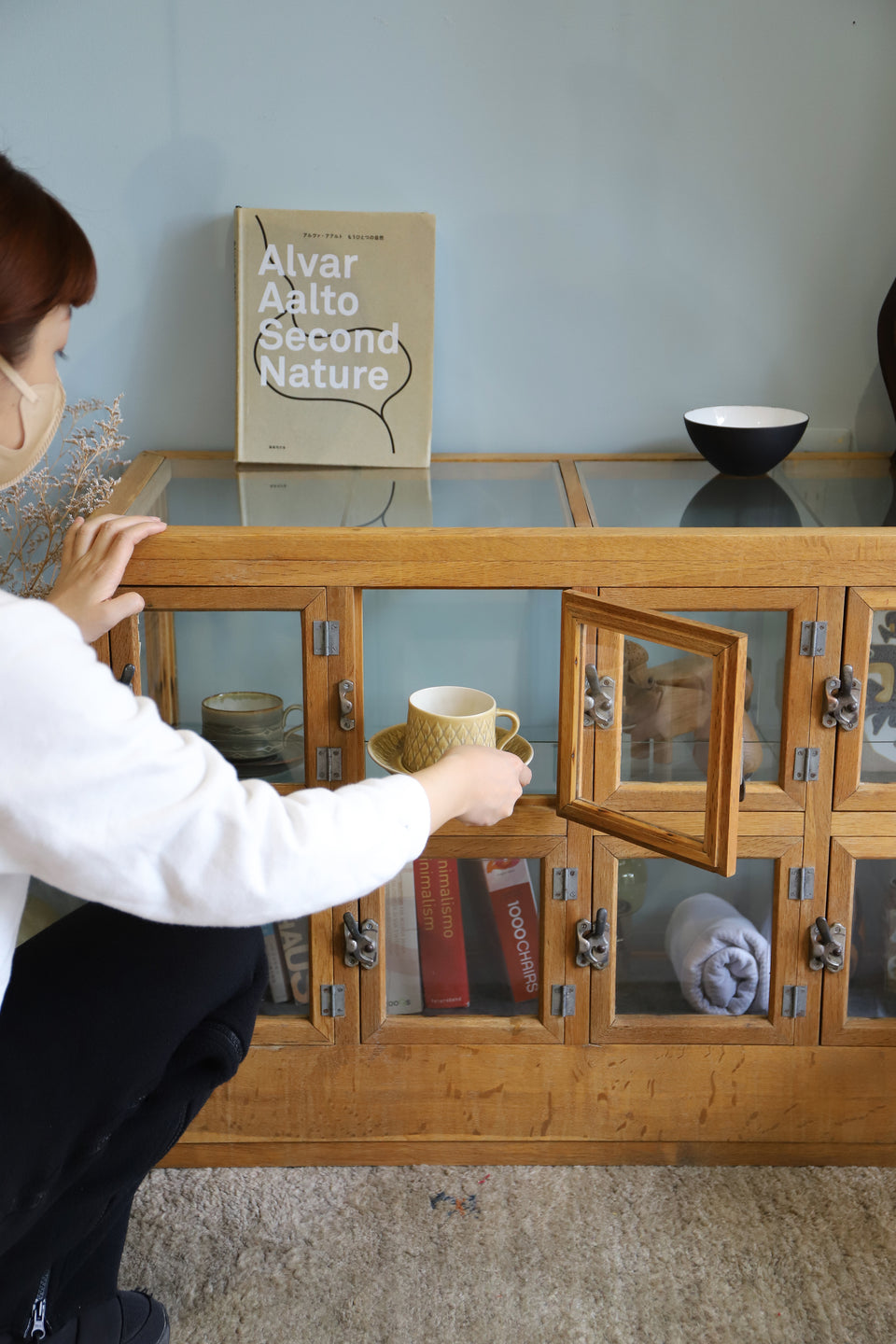 Japanese Vintage Glass Showcase/ジャパンヴィンテージ ガラスショーケース 駄菓子屋 古道具 ディスプレイ