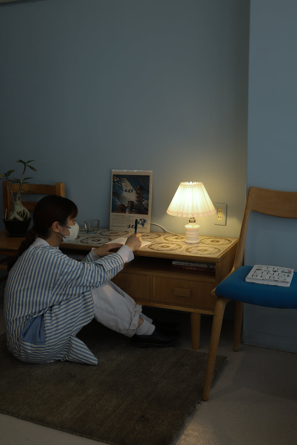 Danish Vintage Holmegaard Table Lamp Apoteker Small/ホルムガード テーブルランプ シセ・ヴェアナー スモールサイズ 間接照明 デンマークヴィンテージ