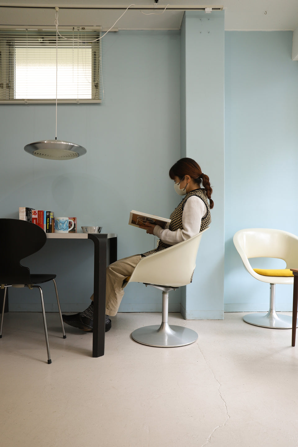 Japanese Vintage KOTOBUKI FRP Swivel Shell Chair/ジャパニーズヴィンテージ コトブキ シェルチェア 回転椅子 ミッドセンチュリー