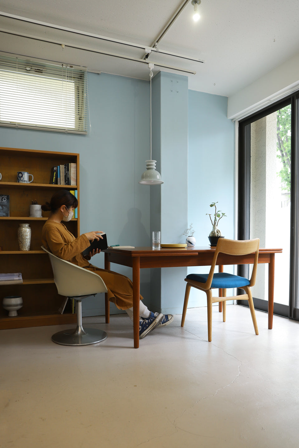 Holmegaard Pendant Light Kro Gray Danish Vintage/デンマークヴィンテージ ホルムガード ペンダントライト シセ・ヴェアナー 照明 北欧インテリア