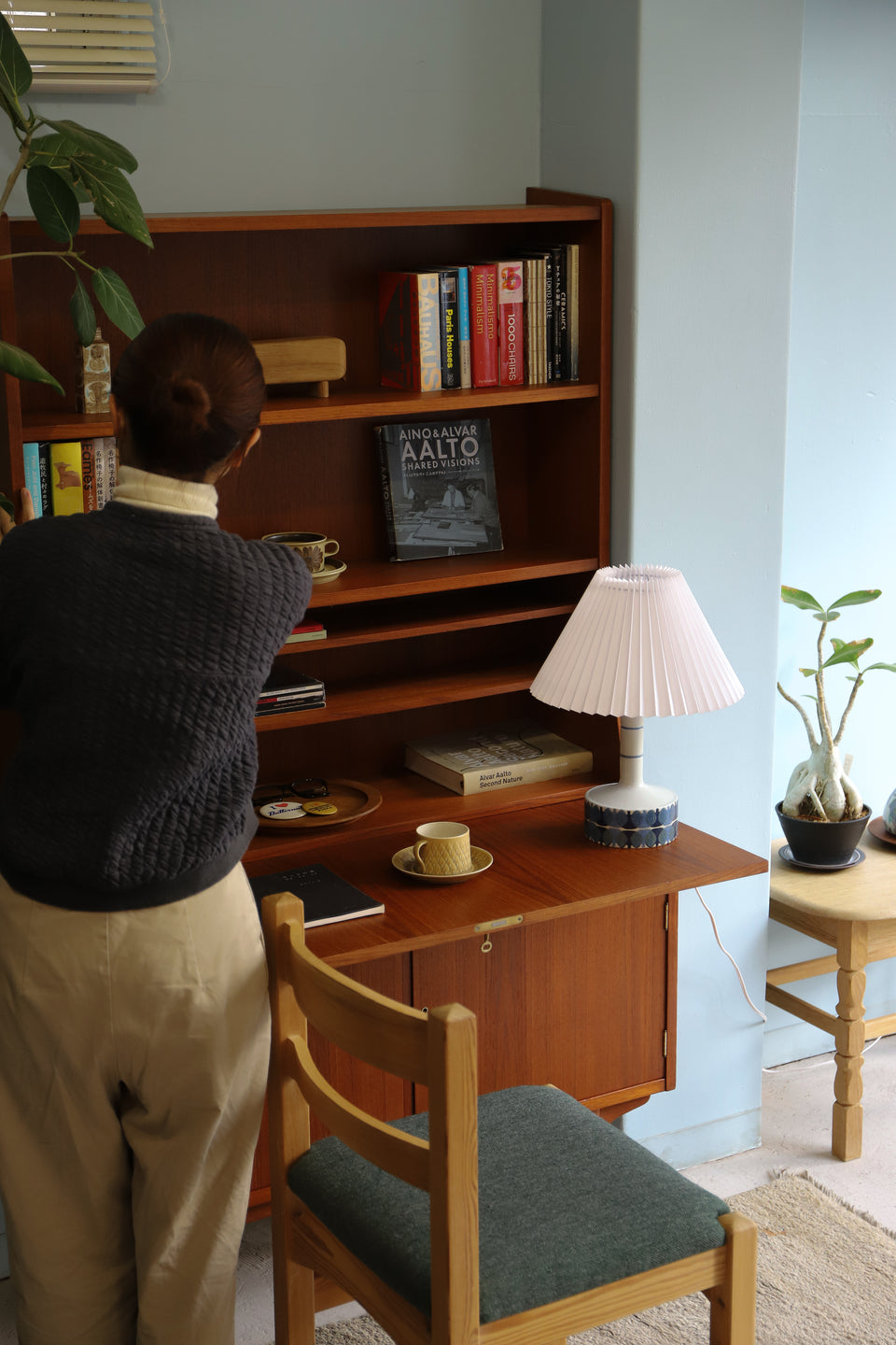 Vintage Royal Copenhagen Baca Table Lamp Ellen Malmer/ヴィンテージ ロイヤルコペンハーゲン バッカ テーブルランプ エレン・マルマー 間接照明 北欧インテリア