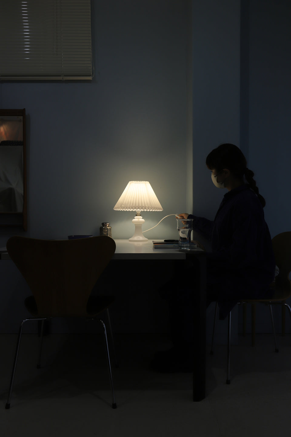 Danish Vintage Holmegaard Table Lamp Madeleine/ホルムガード テーブルランプ マドレーヌ マイケル・バング 間接照明 北欧インテリア