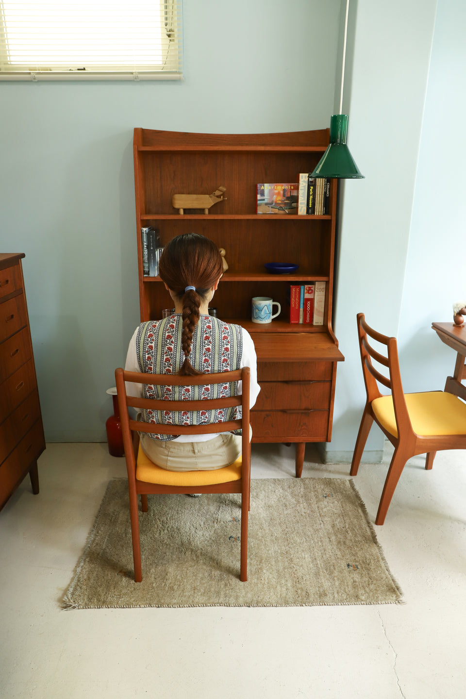 Vintage Rudder Back Dining Chair Teakwood/ヴィンテージ ダイニングチェア ラダーバック チーク材 北欧デザイン