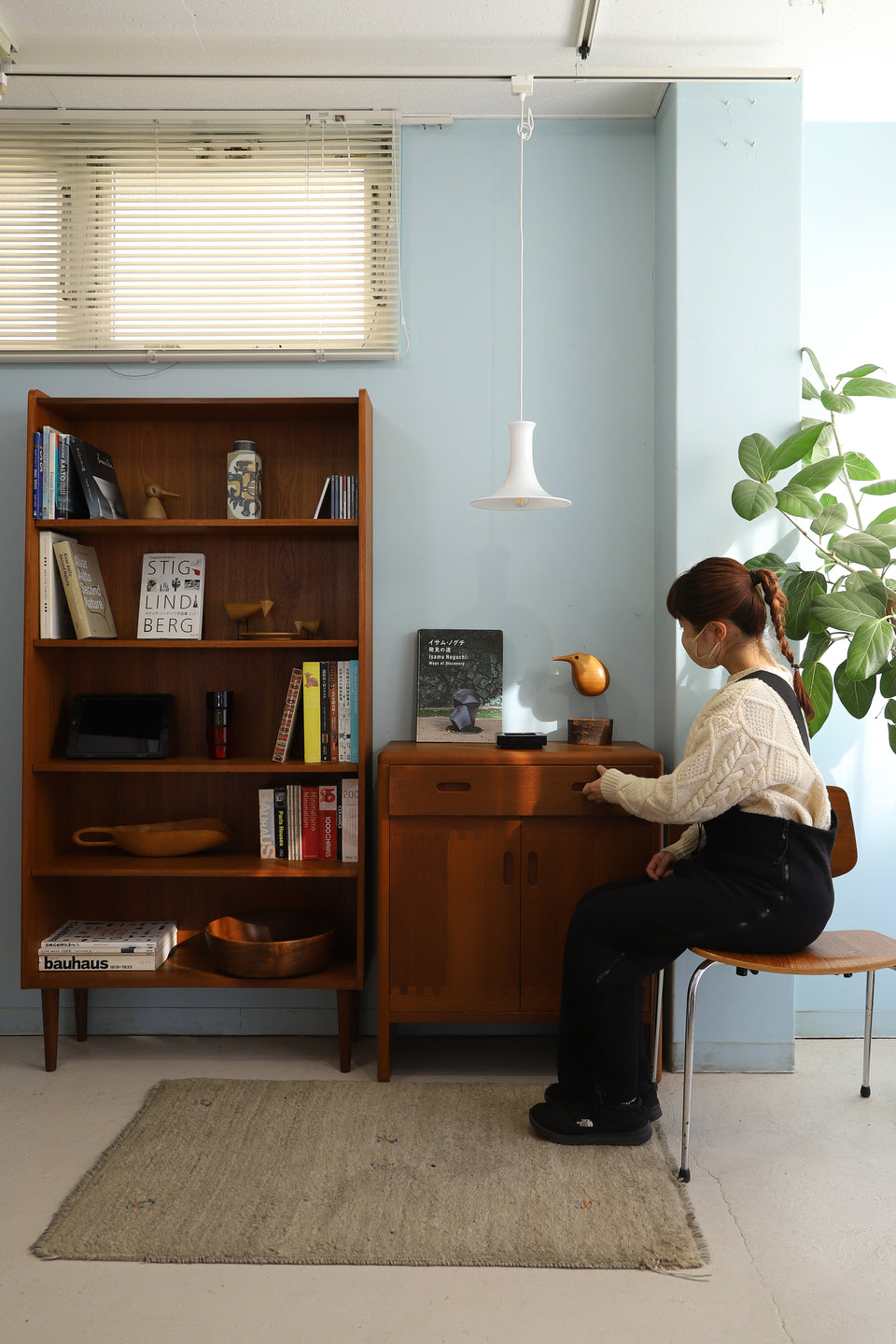 Wood with Wire Leg Bird Object/木製 バードオブジェ 置物 ミッドセンチュリー