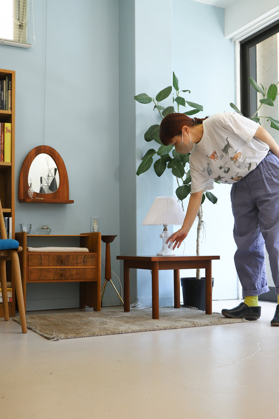 Vintage Square Side Table Teakwood/ヴィンテージ サイドテーブル チーク材 北欧デザイン