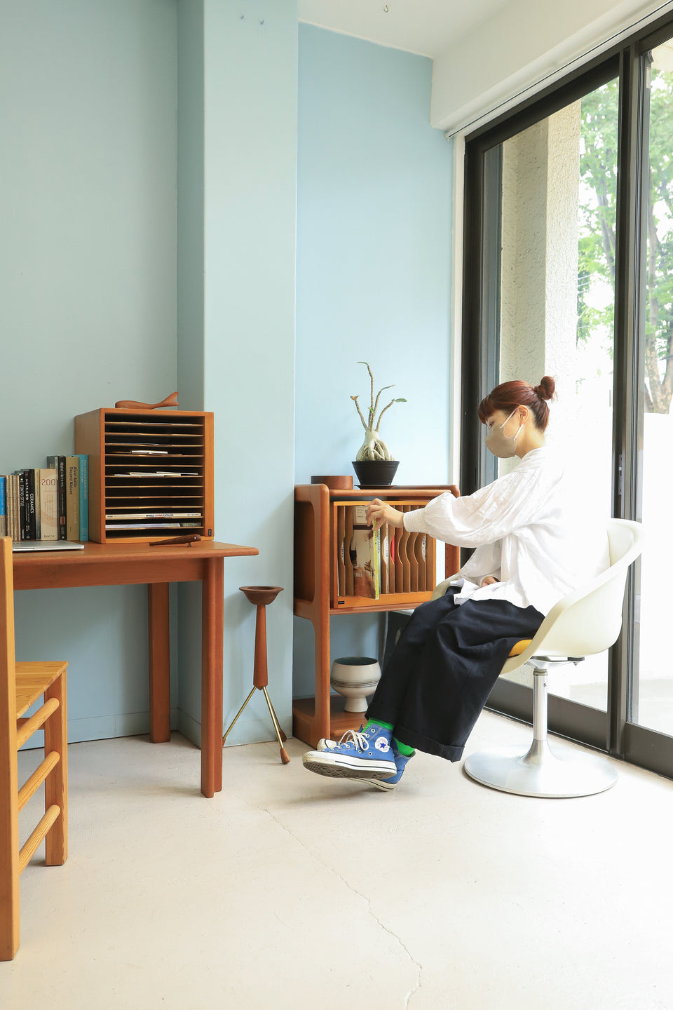 Japanese Vintage UCHIDA YOKO Wooden Document Case Box/ジャパンヴィンテージ 内田洋行 書類ケース ボックス レトロモダン