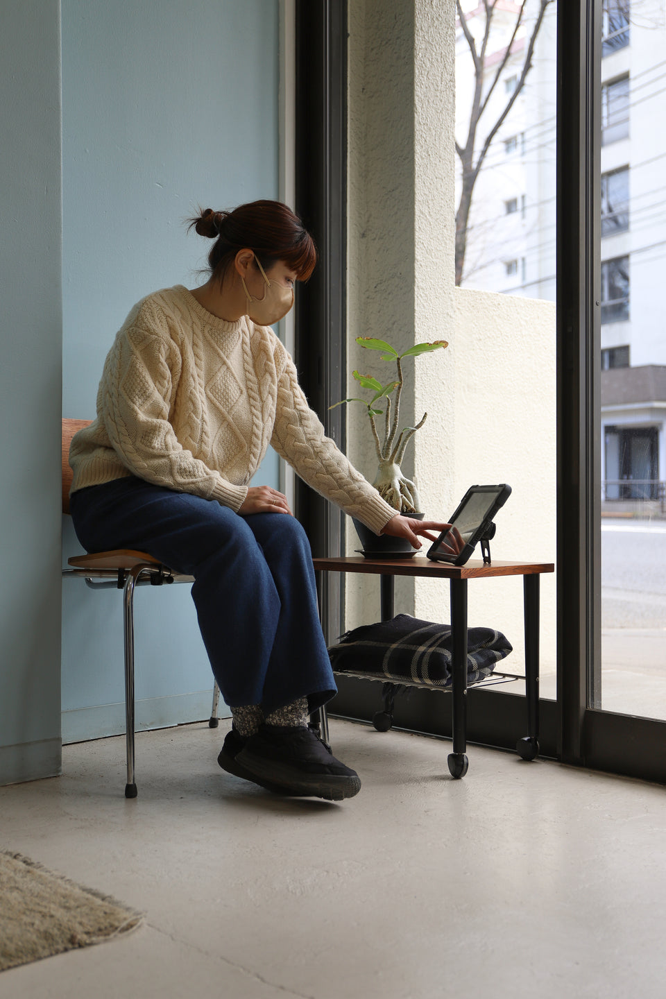 Scandinavian Vintage Rosewood Side Table Trolley/北欧ヴィンテージ サイドテーブル トロリー ローズウッド材