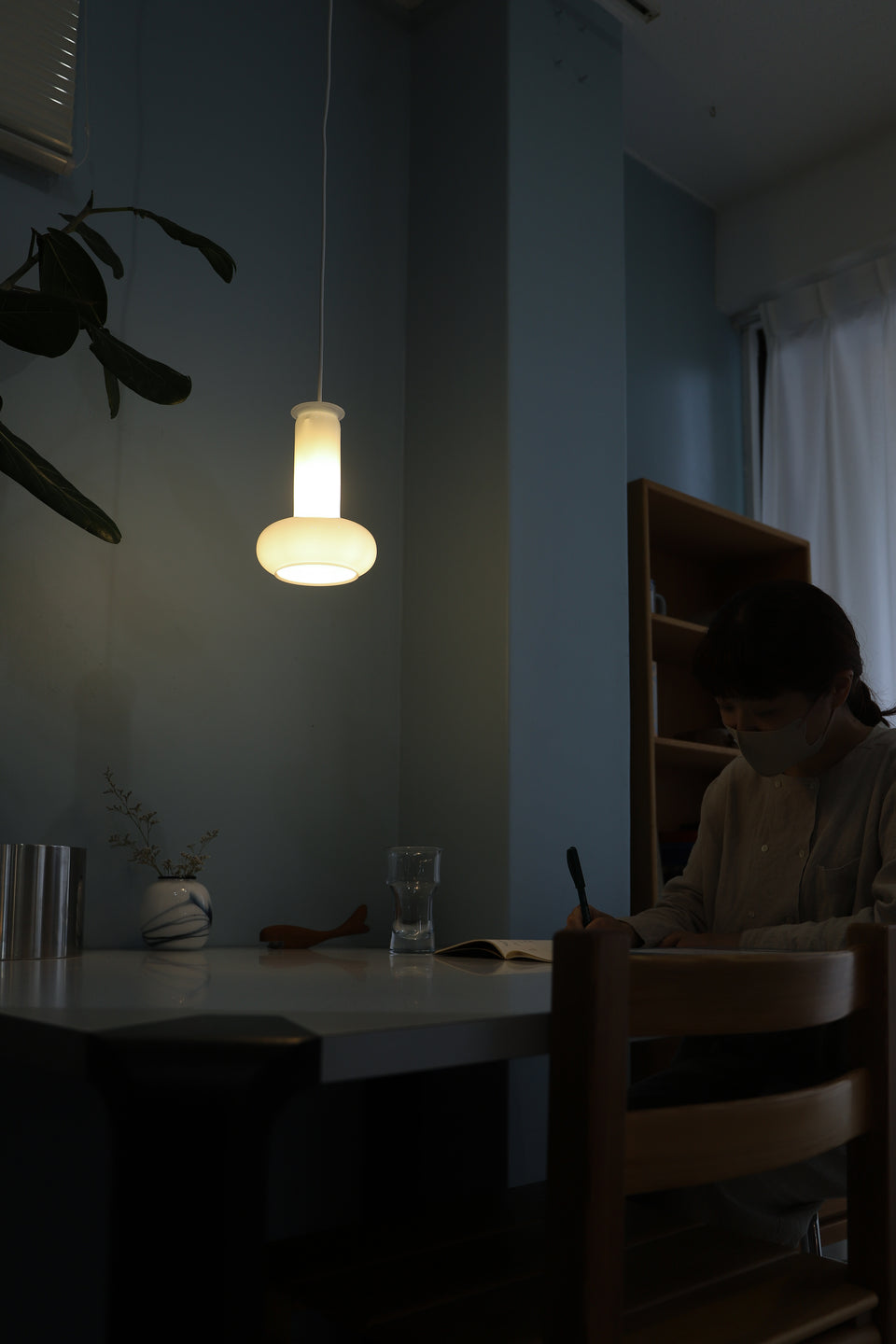 Danish Vintage Holmegaard Pendant Light Blues Small/デンマークヴィンテージ ホルムガード ペンダントライト ブルース シセ・ヴェアナー 北欧インテリア