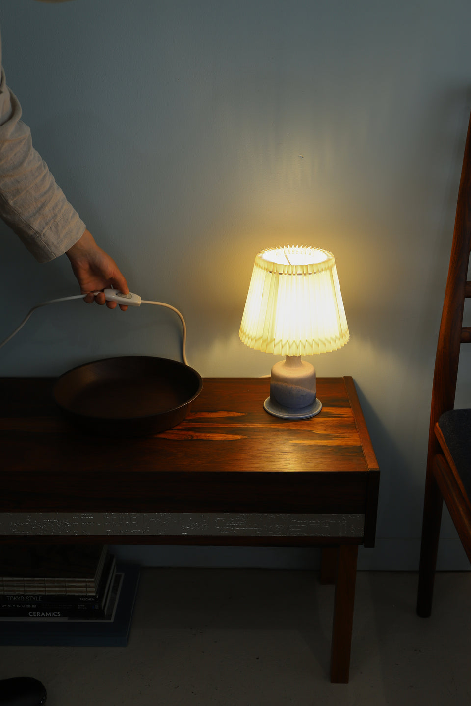 Danish Vintage Jette Hellerøe Table Lamp/デンマークヴィンテージ テーブルランプ イェテ・ヘレロエ 間接照明 北欧インテリア