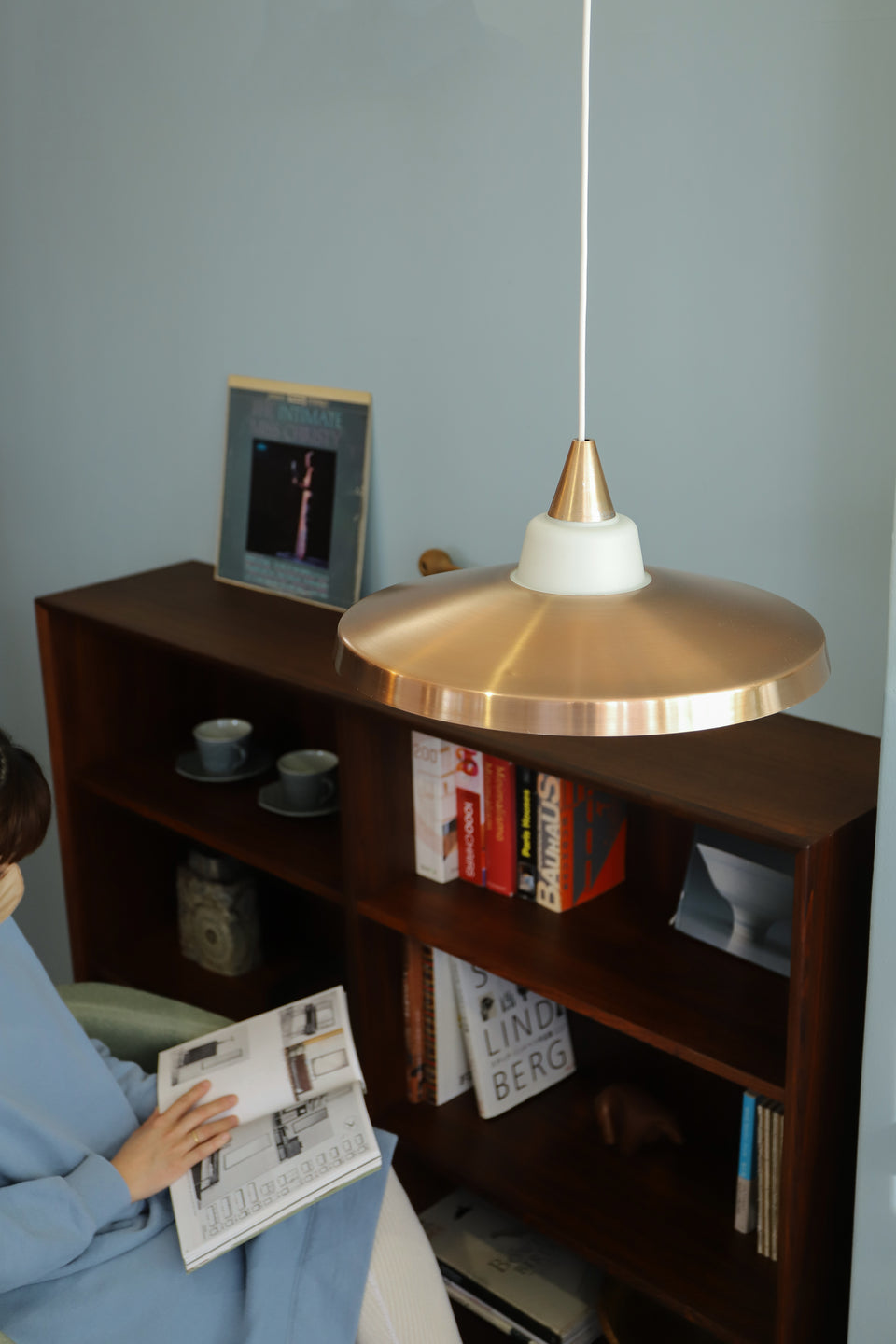 Danish Vintage Copper Glass Pendant Light/デンマークヴィンテージ ペンダントライト コッパー ガラス 照明 北欧インテリア
