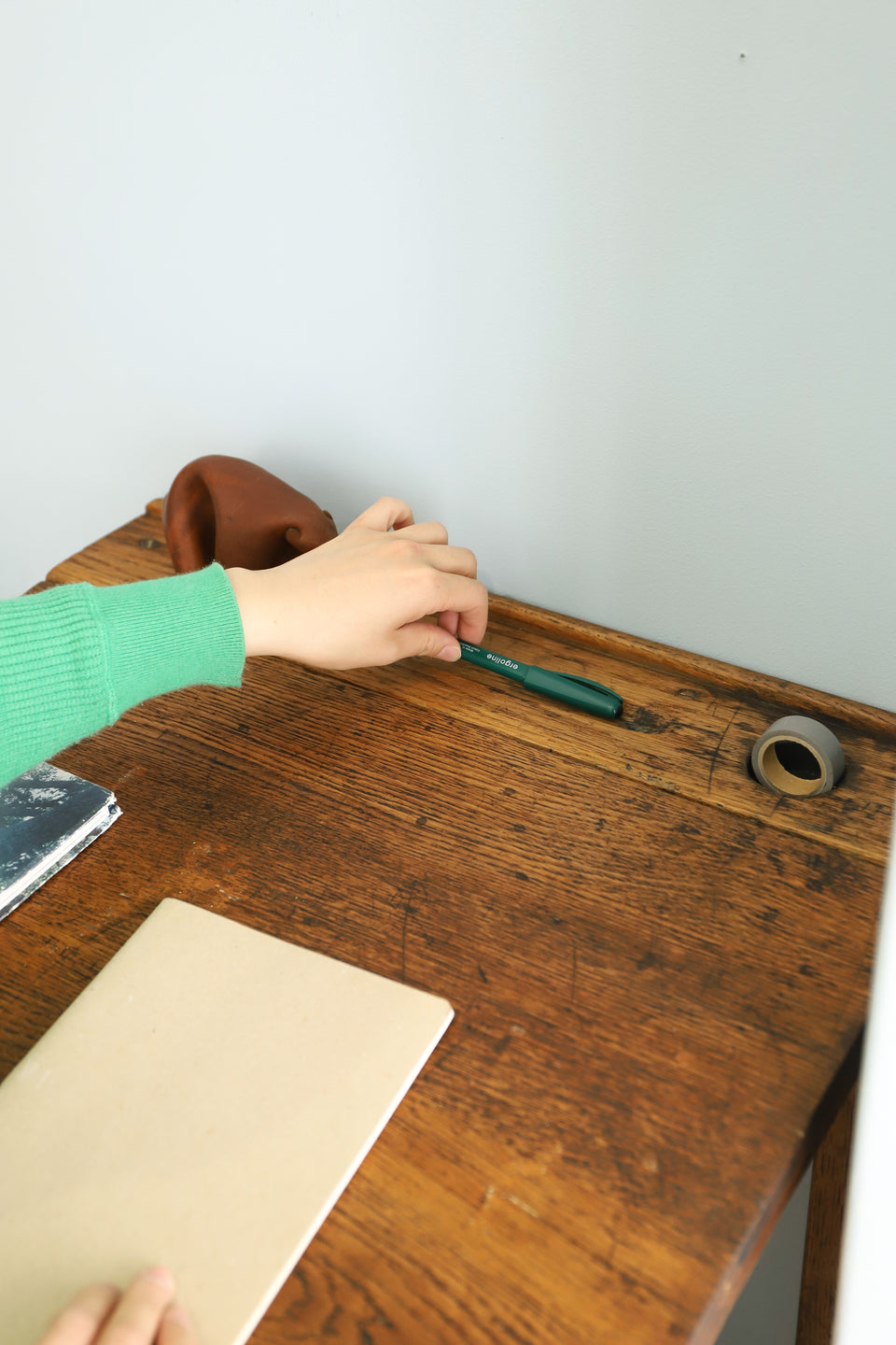 UK Vintage Folding School Desk/イギリスヴィンテージ 折りたたみ スクールデスク 学校机 シャビーシック