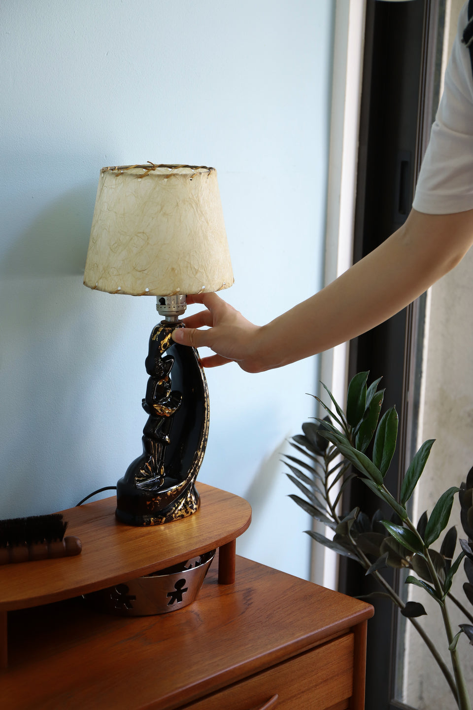 US Vintage Ceramic Dancer Lamp Pair/アメリカヴィンテージ ダンサーランプ ペア 照明 ミッドセンチュリー