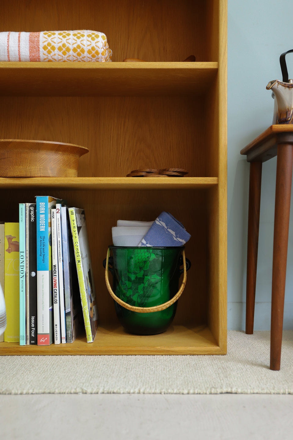 Danish Vintage Holmegaard Glass Ice Bucket/ホルムガード ガラス アイスバスケット デンマーク 北欧ヴィンテージ食器