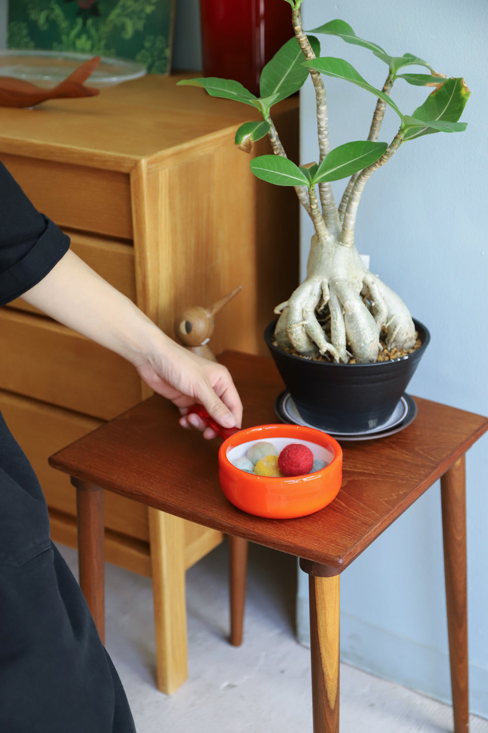 Holmegaard Palet Series Glass Bowl with Handle/ホルムガード パレットシリーズ ガラスボウル デンマーク 北欧ヴィンテージ食器