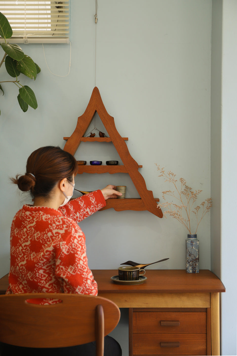 Danish Vintage Triangle Shelf Amagerhylde/デンマークヴィンテージ ウォールシェルフ アマーシェルフ 北欧インテリア