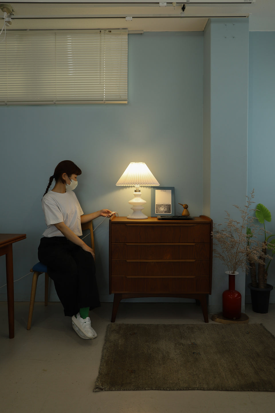 Vintage Holmegaard Table Lamp MARY Per Lutken/ホルムガード テーブルランプ マリー ペル・ルッケン 間接照明 デンマーク 北欧インテリア