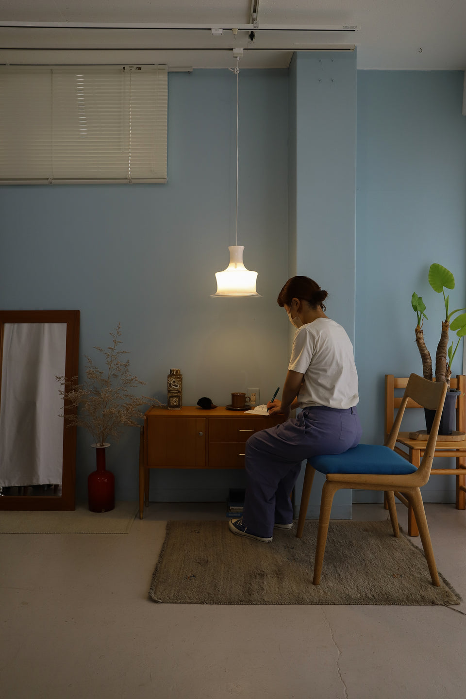 Vintage Holmegaard Pendant Light Sonate White/ホルムガード ペンダントライト ソナタ マイケル・バング 照明 デンマークヴィンテージ