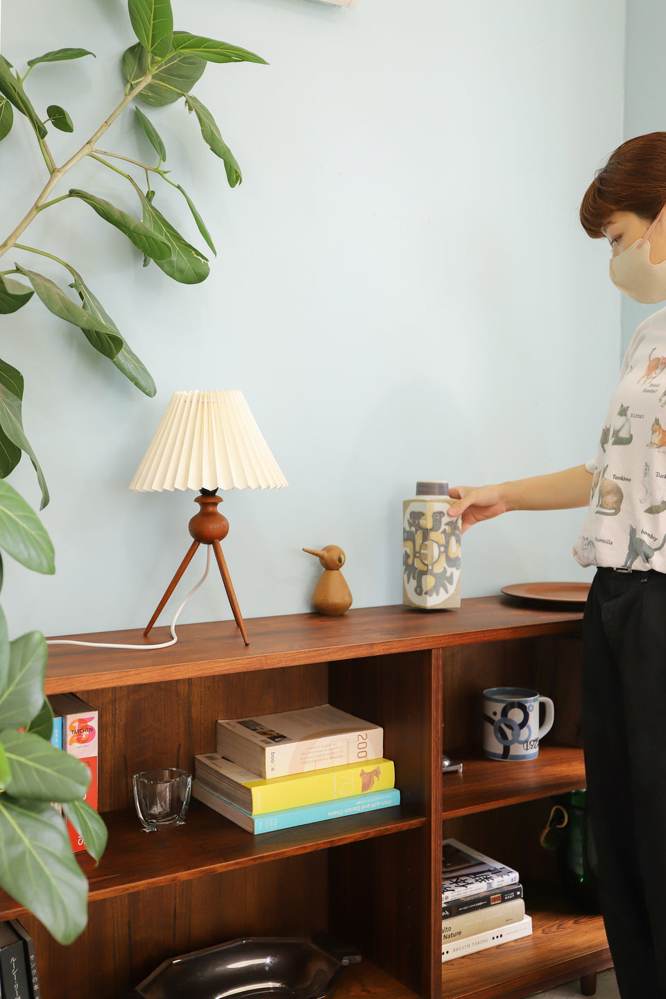 Teakwood Tripod Table Lamp Danish Vintage/デンマークヴィンテージ テーブルランプ チーク材 間接照明 北欧インテリア