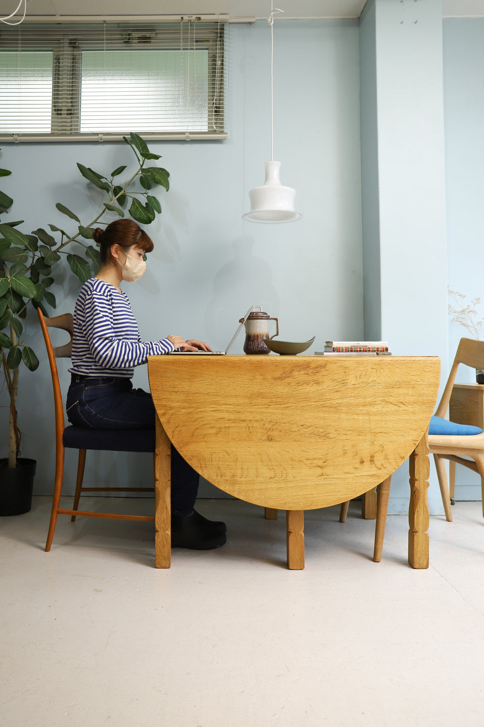 Anker Sørensen Oakwood Extension Dining Table Danish Vintage/アンカーソーレンセン エクステンション ダイニングテーブル オーク材 北欧家具