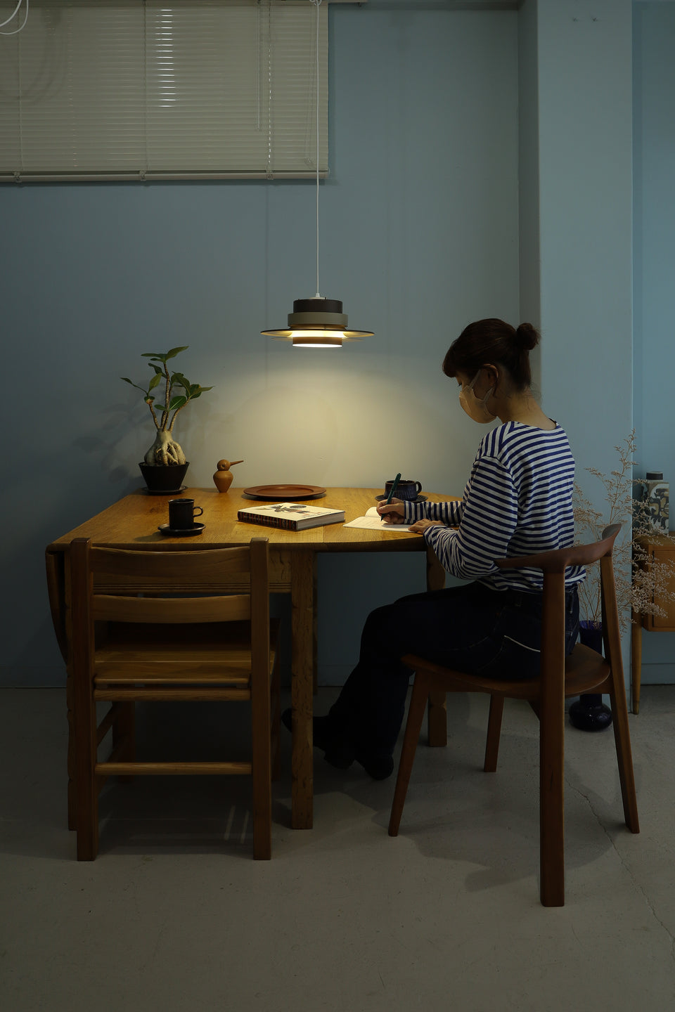 Vintage Pendant Light Brown Shade Danish Modern/デンマークヴィンテージ ペンダントライト 照明 ブラウン 北欧インテリア