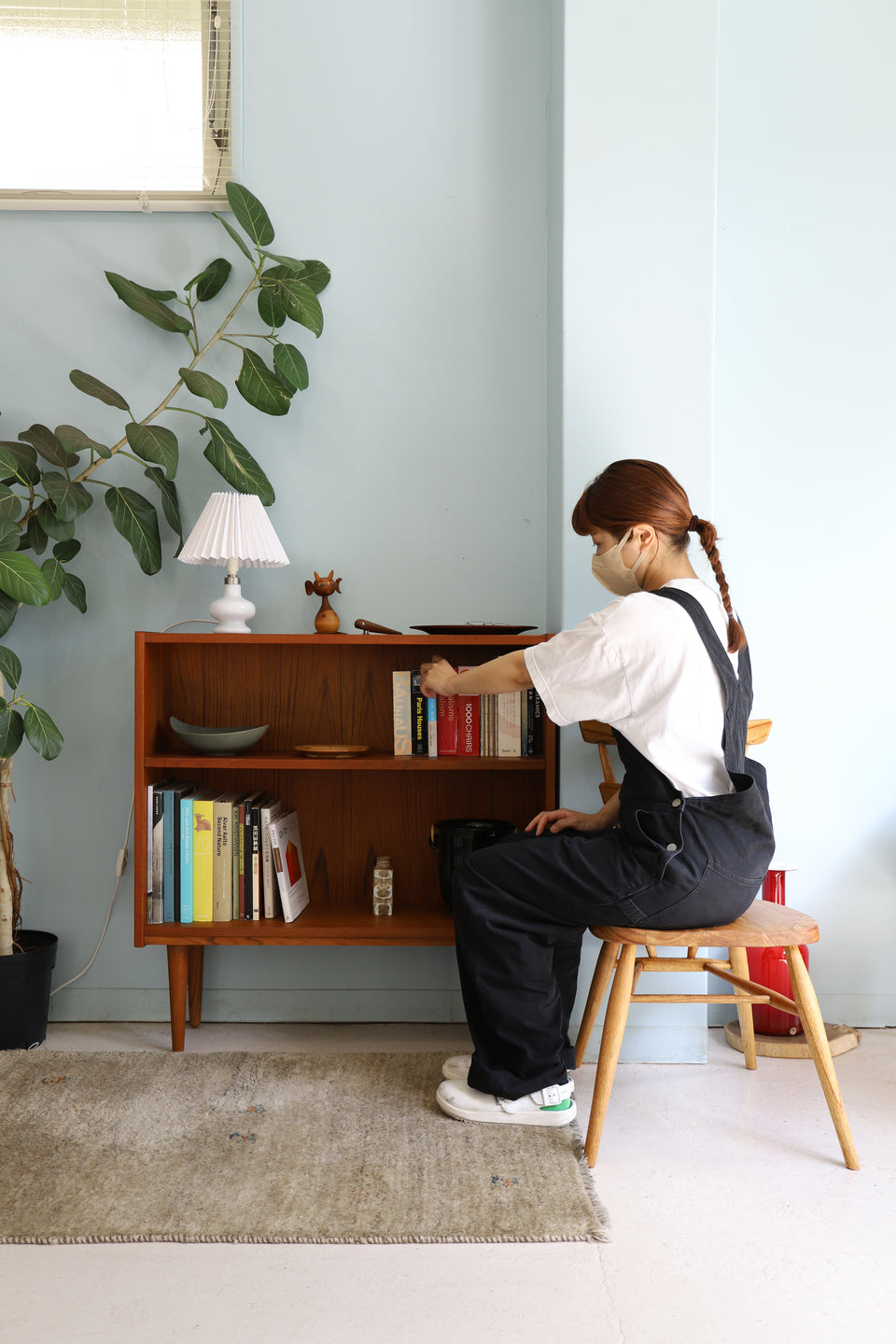 Small Bookcase Teakwood Danish Vintage/デンマークヴィンテージ スモールブックケース 本棚 チーク材 北欧家具