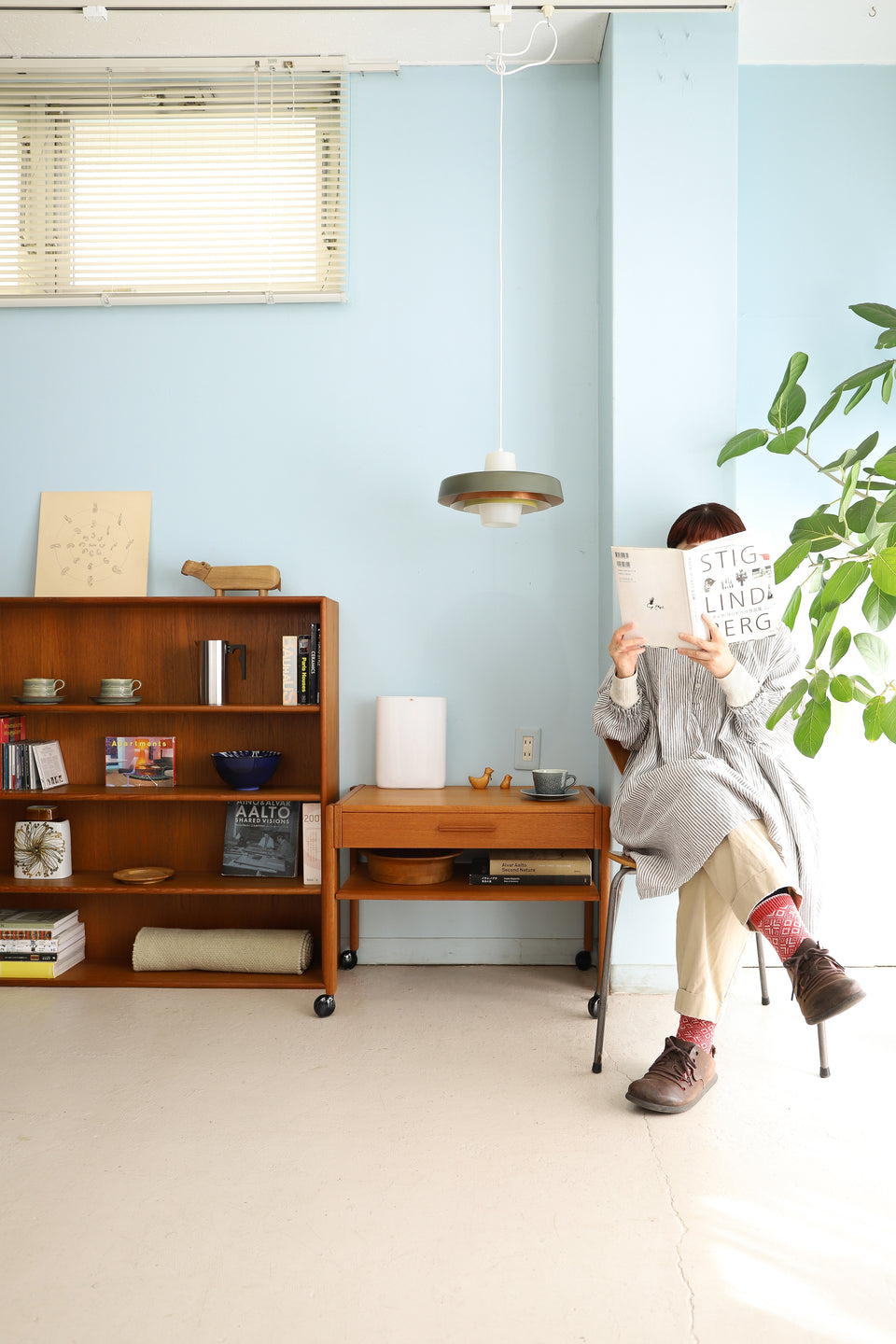 Danish Vintage PBJ Møbler Sewing Table Trolley/デンマークヴィンテージ ソーイングテーブル トロリー サイドテーブル 北欧家具