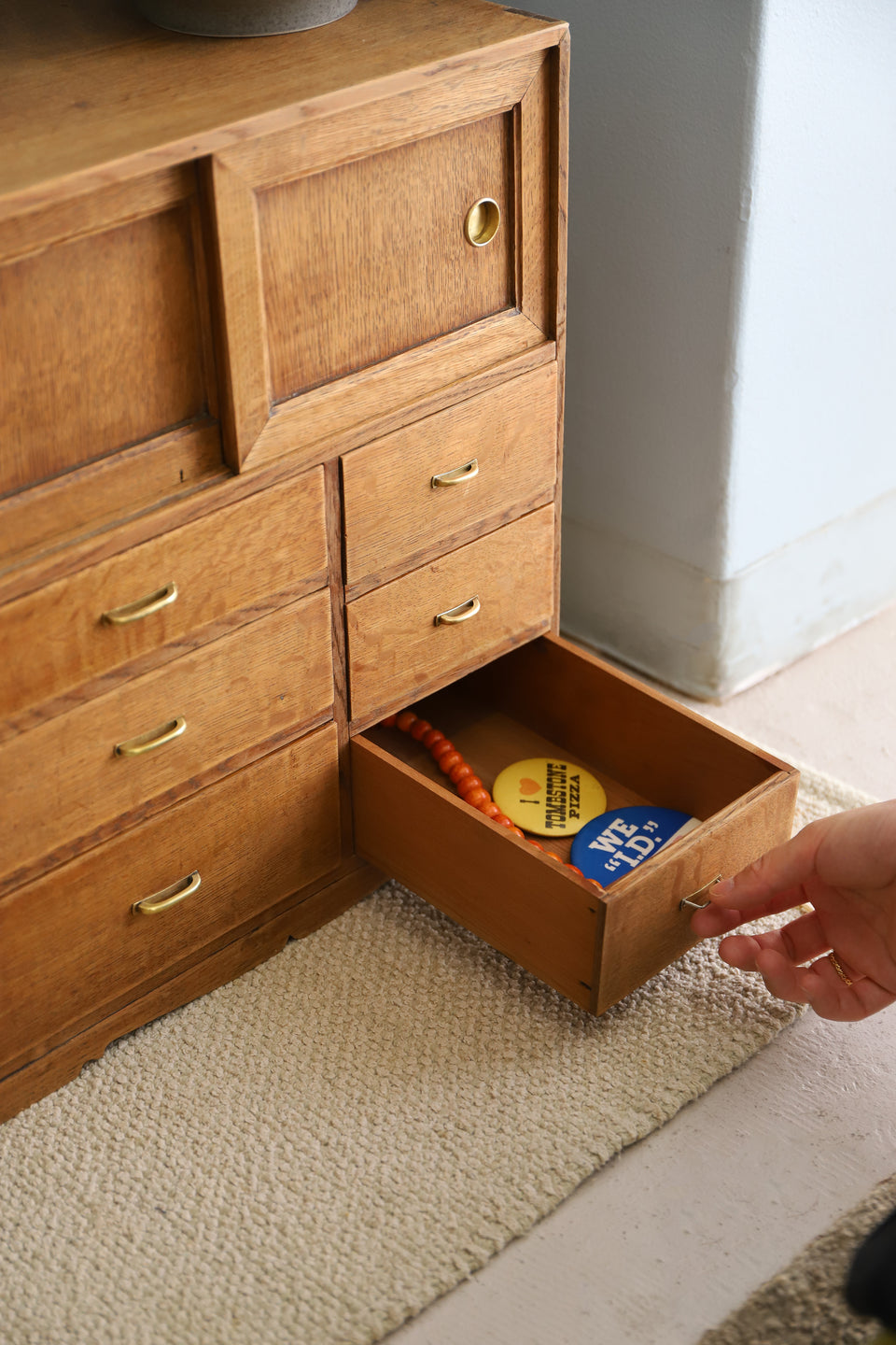 Japanese Vintage Small Wooden Drawer/ジャパンヴィンテージ 木製小引き出し レトロモダン シャビー 古道具