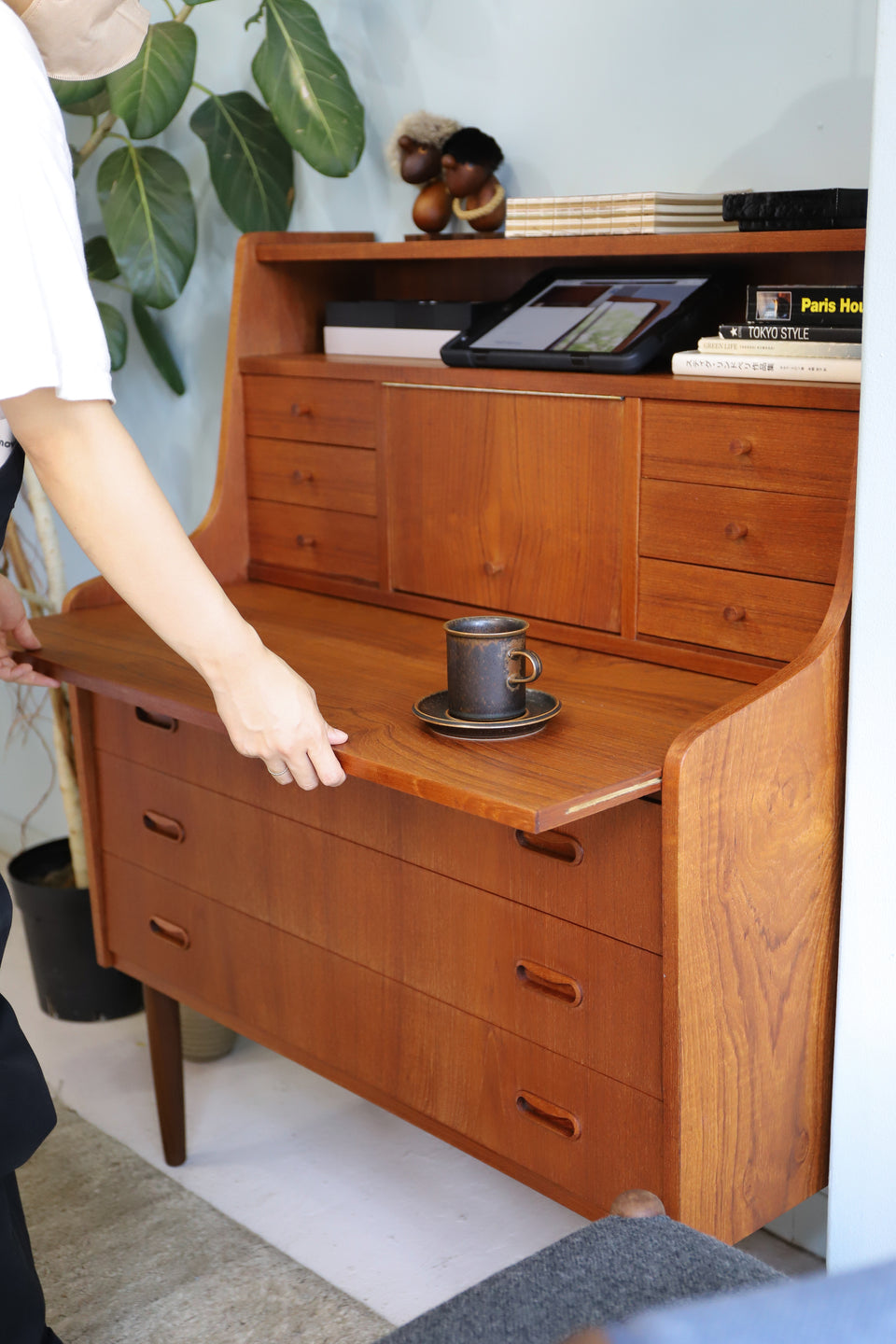 Teak Writing Bureau Dresser Danish Vintage/デンマークヴィンテージ ライティングビューロー ドレッサー 北欧家具