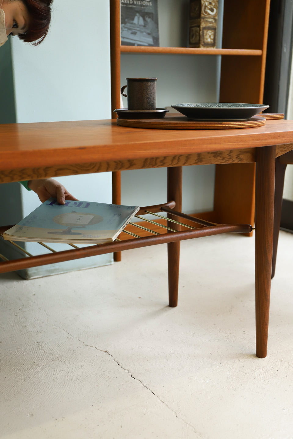 Danish Vintage Gorm Møbler Coffee Table with Rack/デンマークヴィンテージ コーヒーテーブル ラック付き 北欧家具