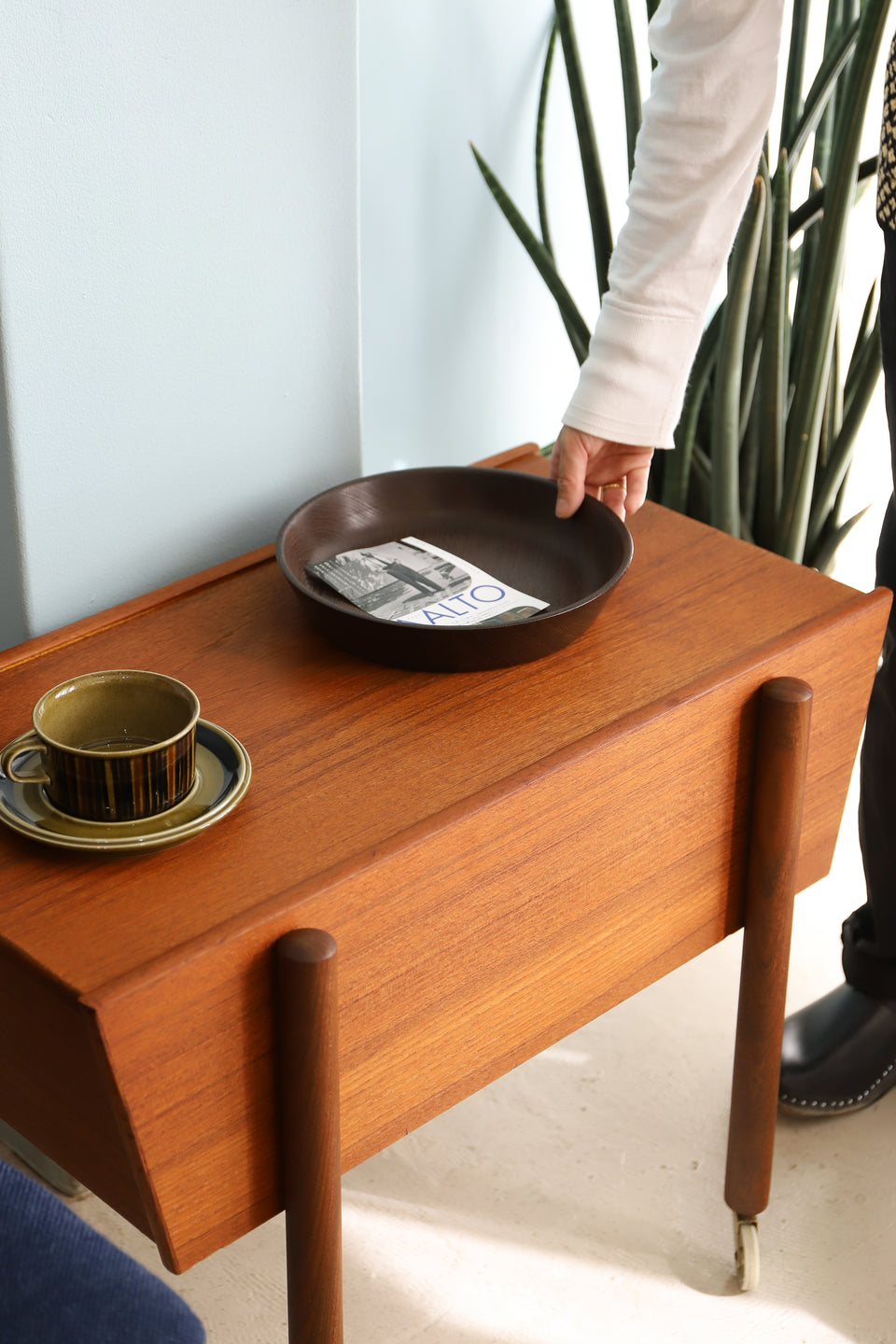 Sewing Wagon Side Table Danish Vintage/デンマークヴィンテージ ソーイングワゴン サイドテーブル 北欧家具