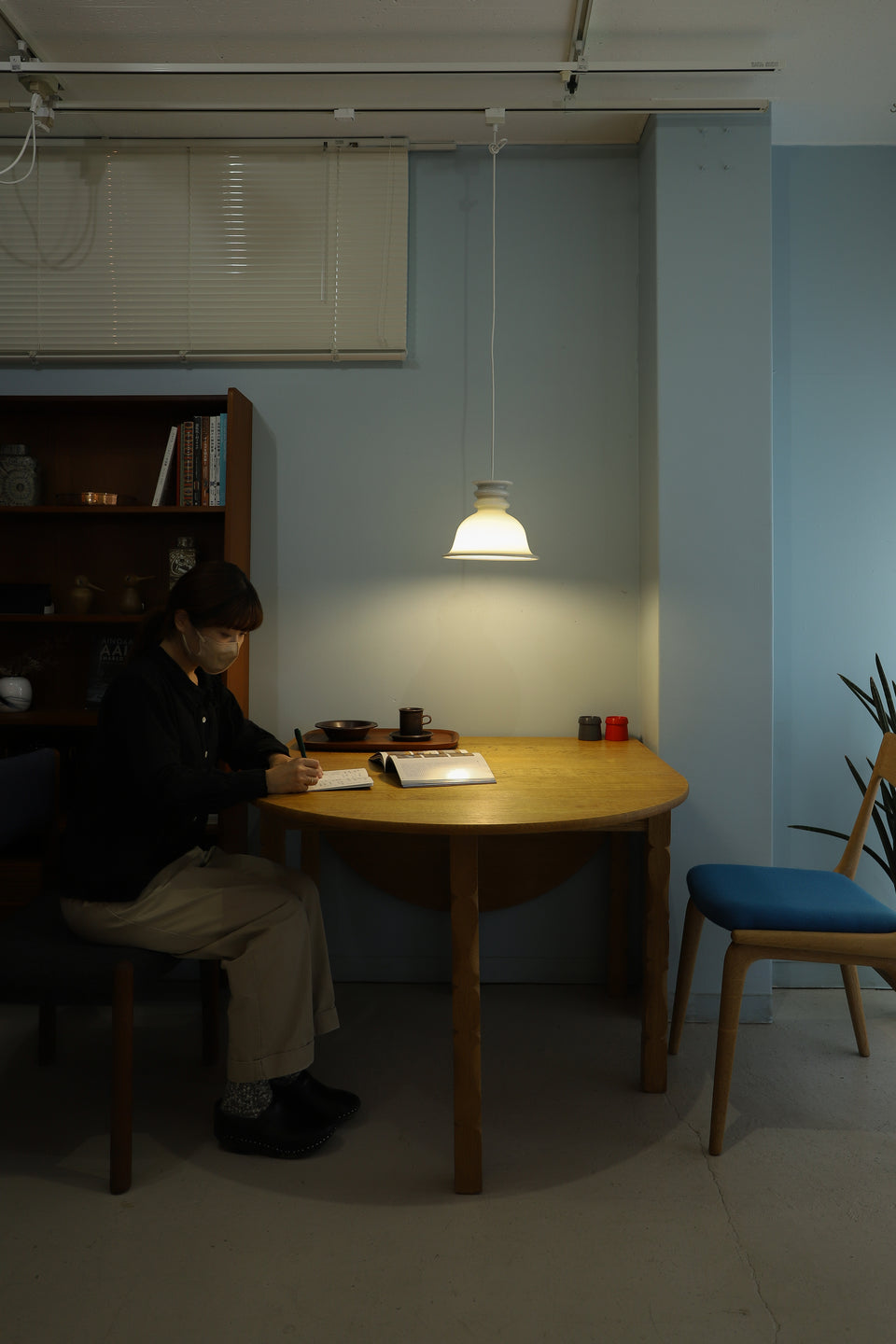 Danish Vintage Holmegaard Pendant Light Kro Gray/デンマークヴィンテージ ホルムガード ペンダントライト グレー シセ・ヴェアナー 北欧インテリア