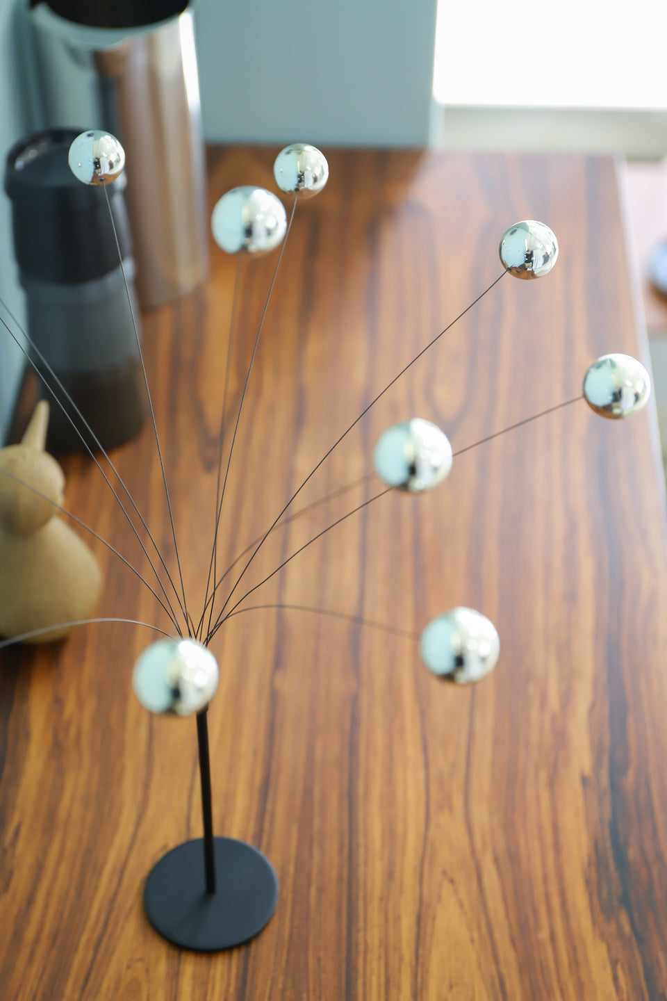 Scandia Design Hellerup Denmark Champagnebrus Kinetic Sculpture/デンマークヴィンテージ キネティックアート オブジェ