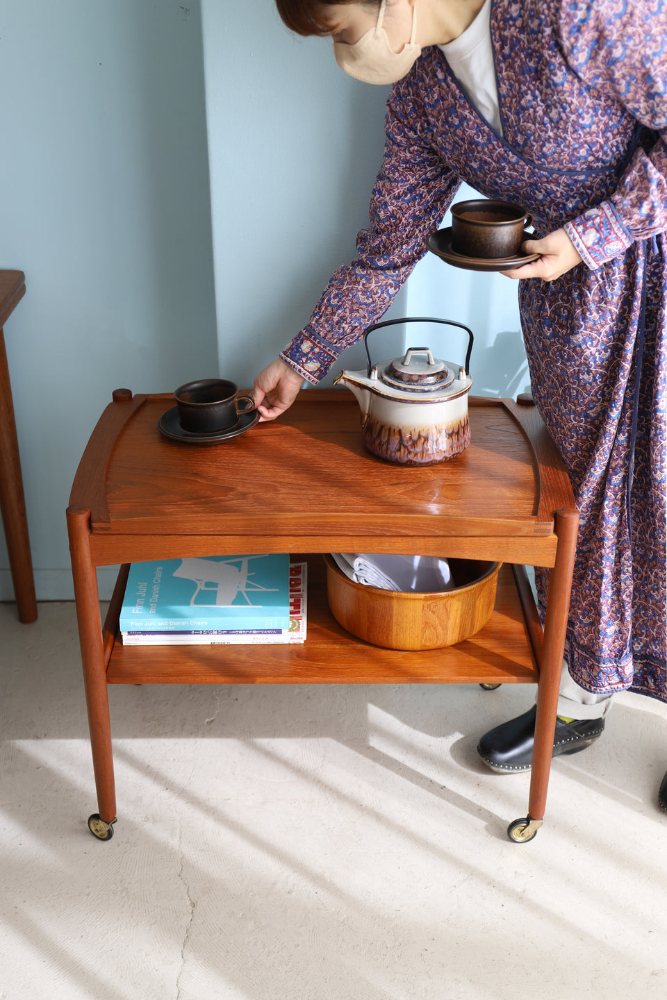 Danish Vintage Poul Hundevad Serving Trolley/デンマークヴィンテージ サービングトロリー ワゴン バーカート ポール・ハンデバッド 北欧家具