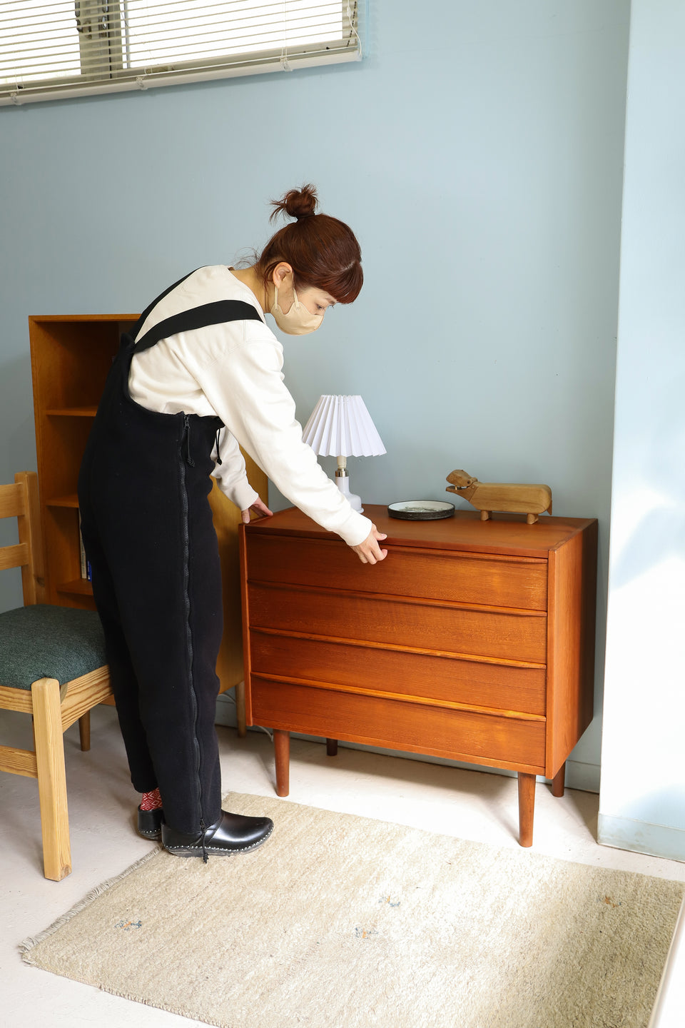 Teak 4drawers Chest Danish Vintage/デンマークヴィンテージ 4段チェスト チーク材 収納 北欧家具
