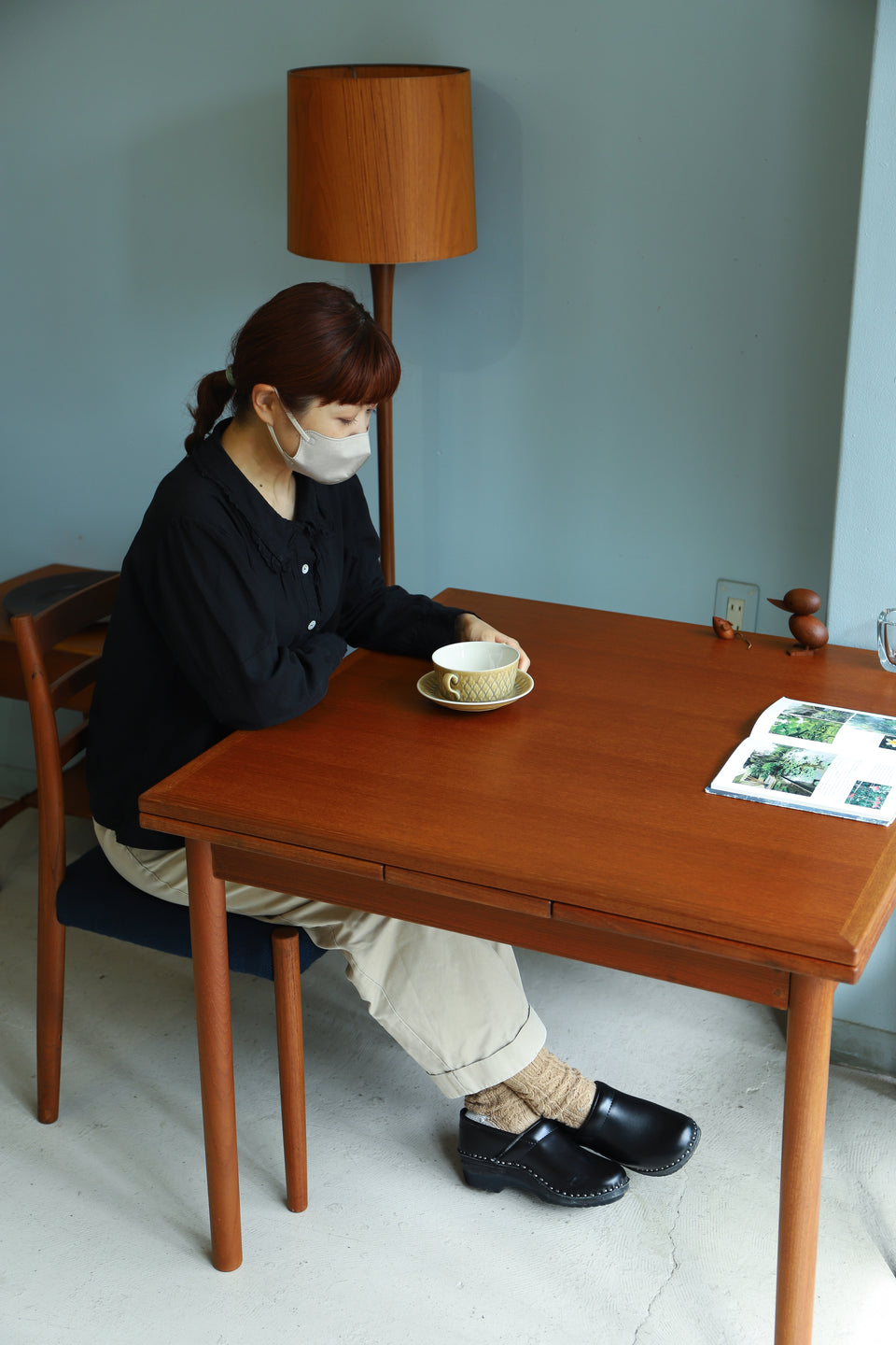 Japanese Vintage Extension Dining Table/ジャパンヴィンテージ エクステンションダイニングテーブル チーク材 北欧デザイン