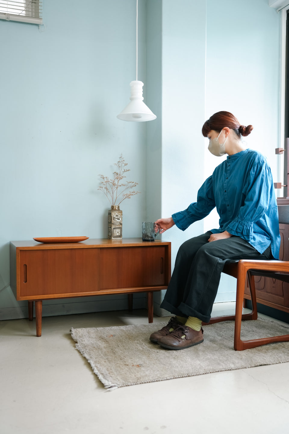Japanese Vintage Teak Small Low Board/ジャパンヴィンテージ ローボード チーク材