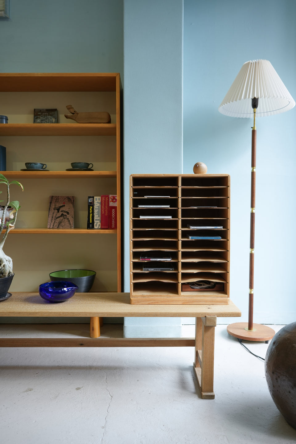 Japanese Vintage Wooden Furniture/ジャパンヴィンテージ 木の家具 長机 カルテケース 古道具 シャビーシック