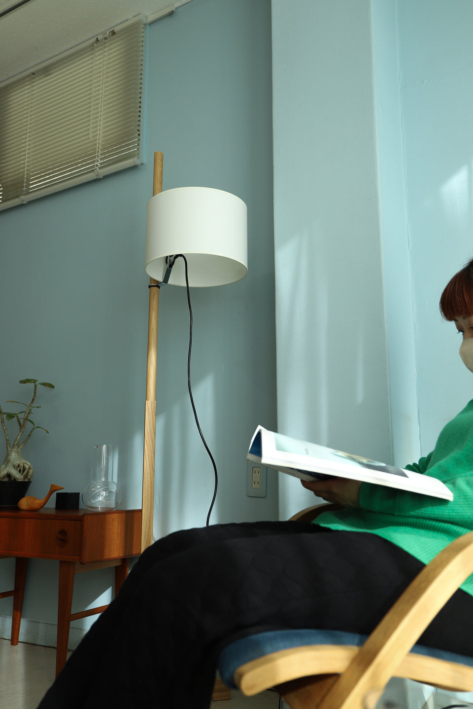 Miguel Milá TMM Floor Lamp Santa&Cole/ミゲル・ミラ TMMフロアランプ サンタ&コール オーク材 スペイン