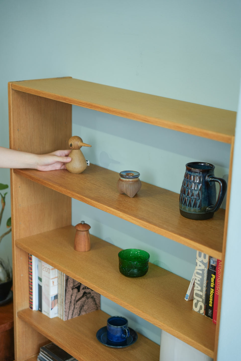 Scandinavian Vintage Open Bookcase Oakwood/北欧ヴィンテージ オープンブックケース 本棚 オーク材