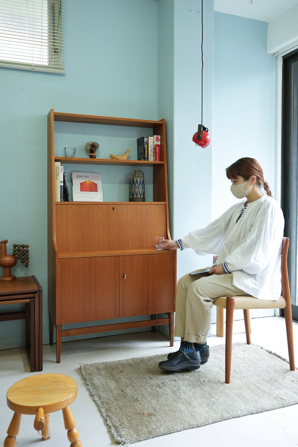 Swedish Vintage Bookcase Bureau/スウェーデンヴィンテージ ブックケース ビューロー 本棚 北欧家具